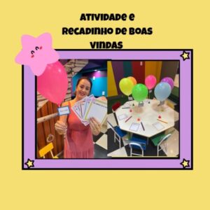 Atividades e recadinho de boas vindas