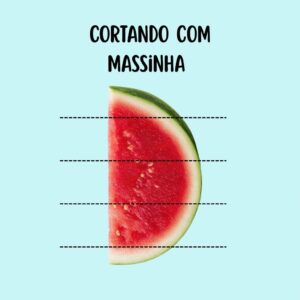 Cortando com massinhas